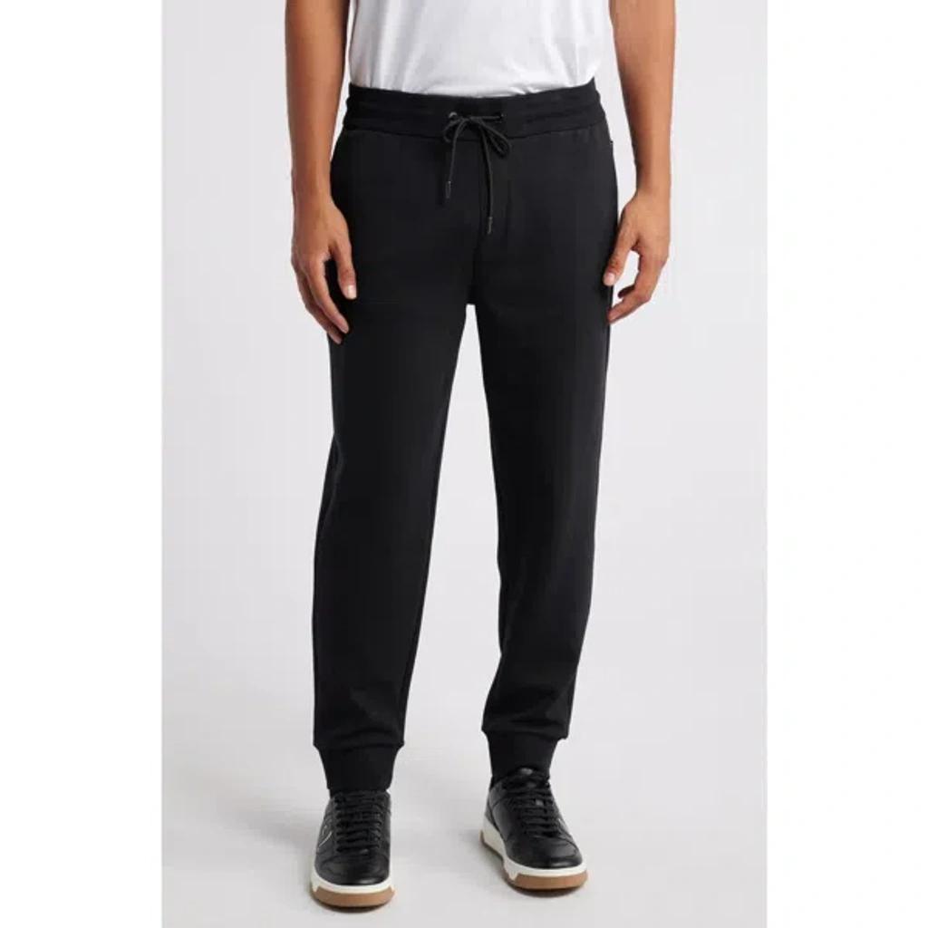 Boss Locsin Cotton Blend Joggers In Black Product Image