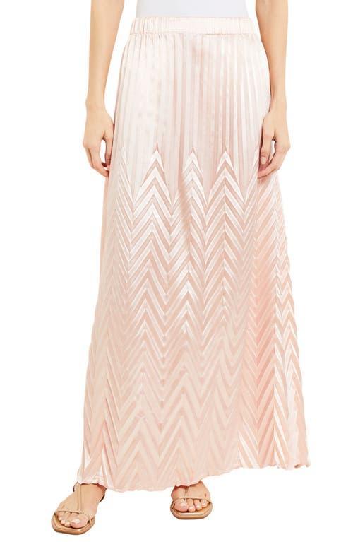 Womens Textured Chevron A-Line Maxi Skirt Product Image