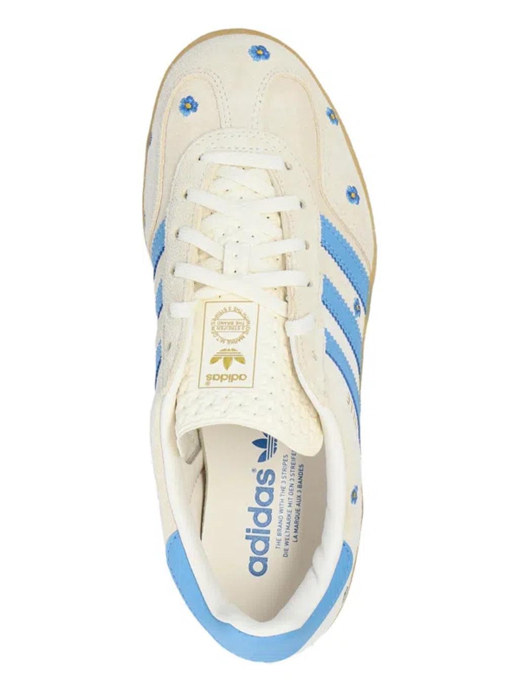 ADIDAS ORIGINALS Gazelle Indoor Sport Shoes In Cloudwhit/ltblue/gum Product Image