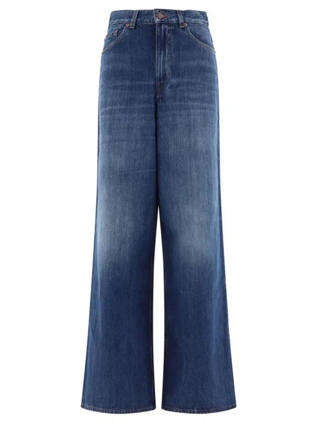 CHLOÉ Wide-leg Jeans In Night Blue Product Image