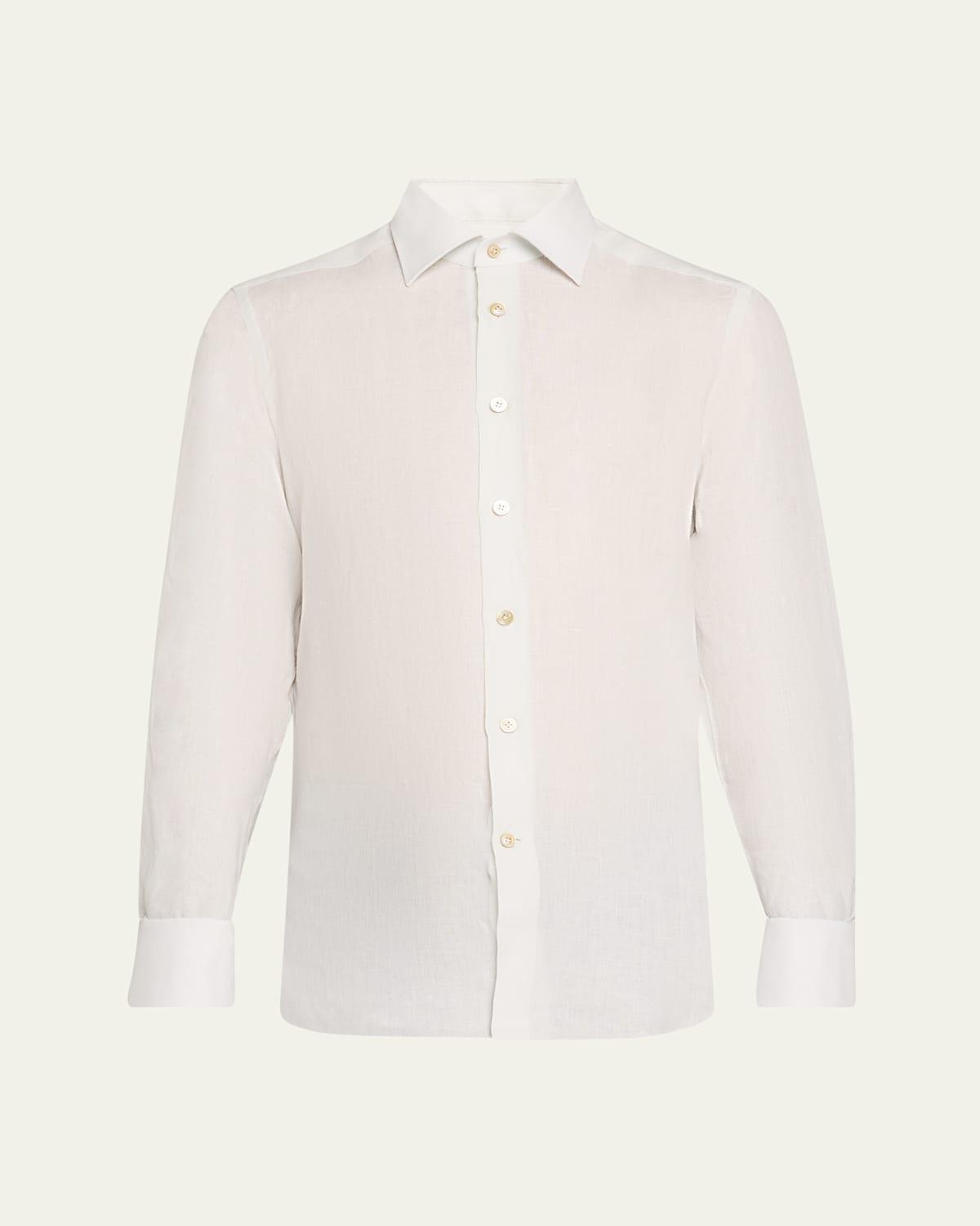 Mens Linen Sport Shirt Product Image