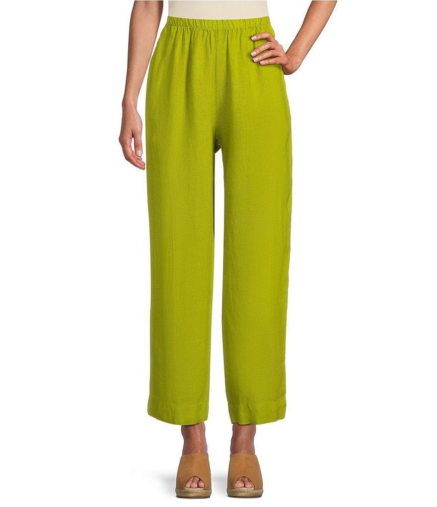 Bryn Walker Anka Light Linen Straight Leg Coordinating Pull-On Pants Product Image