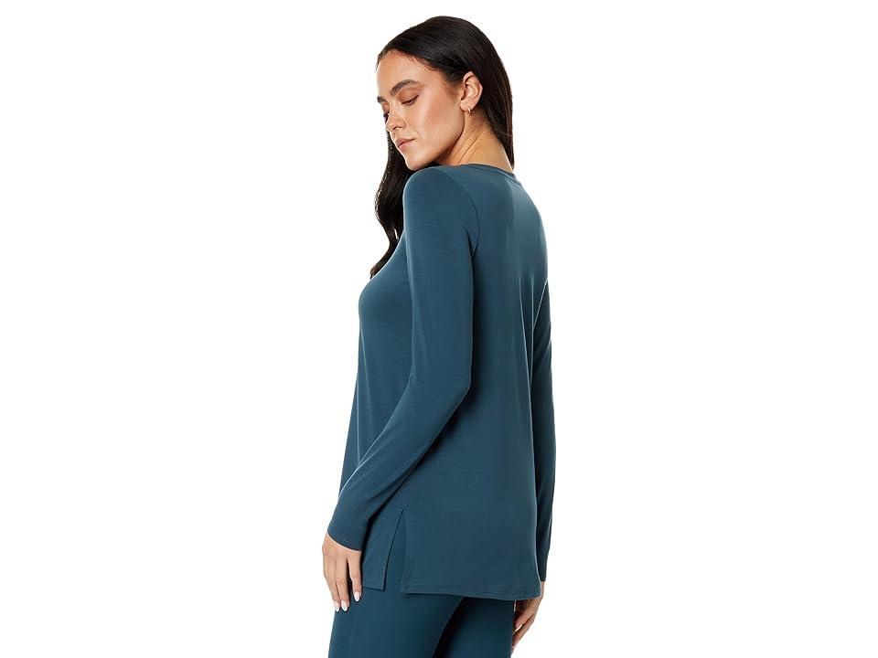 Eileen Fisher Petite Crew Neck Tunic (Alpine) Women's Clothing Product Image