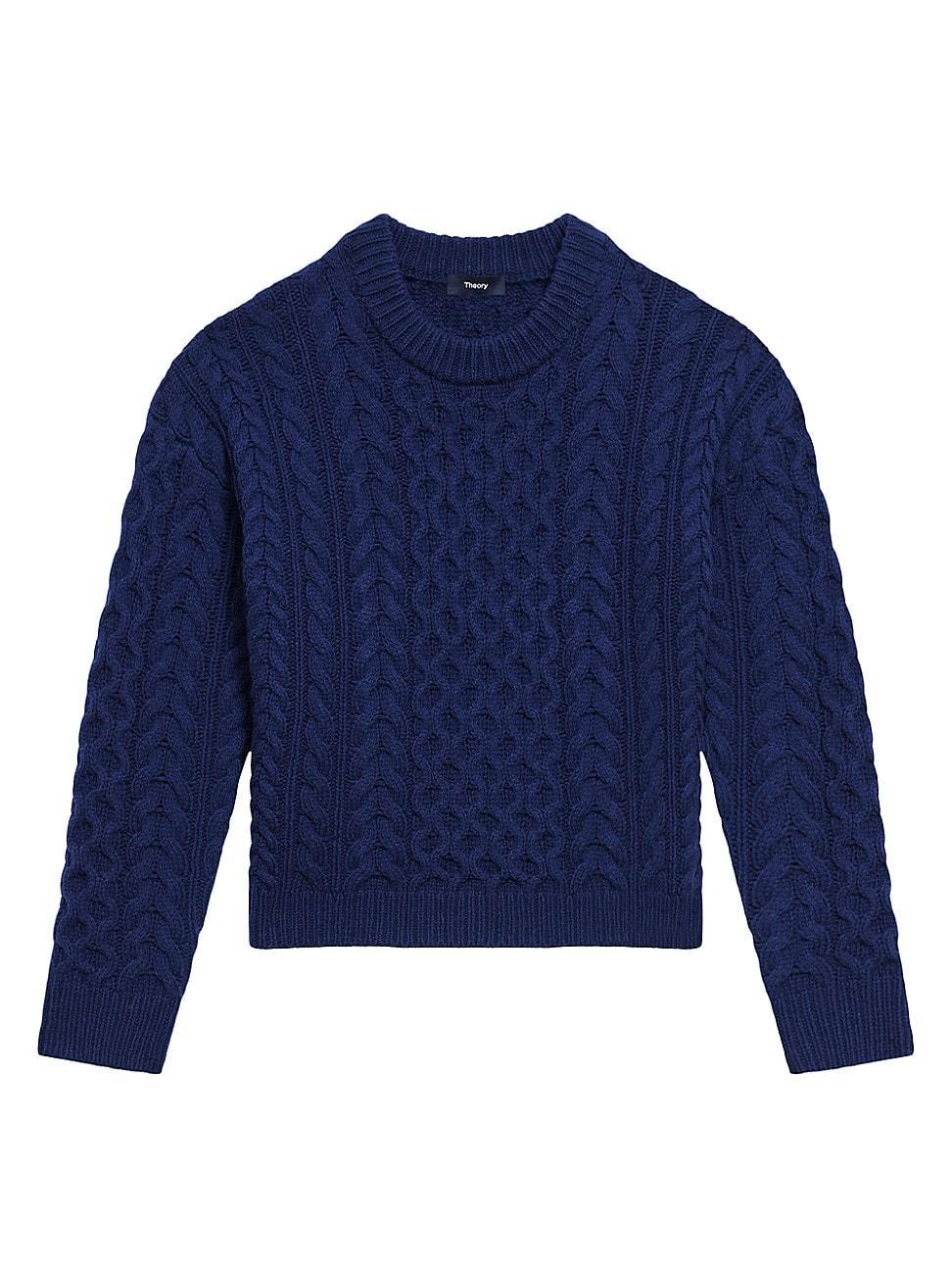 Womens Aran Wool-Cashmere Sweater Product Image