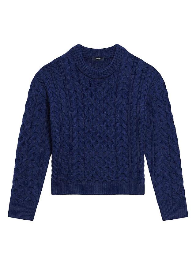 Womens Aran Wool-Cashmere Sweater Product Image