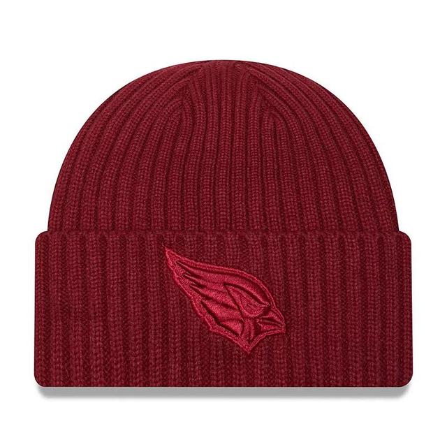 Mens New Era Cardinal Arizona Cardinals Color Pack Cuffed Knit Hat Product Image