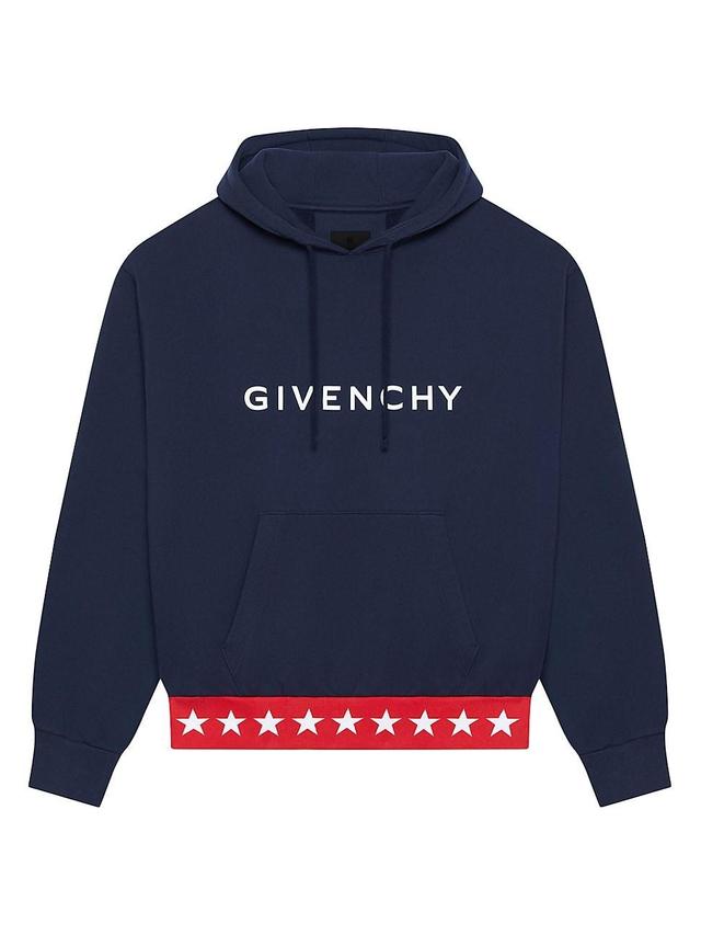 Logo Patch Drawstring Hoodie In Green Product Image