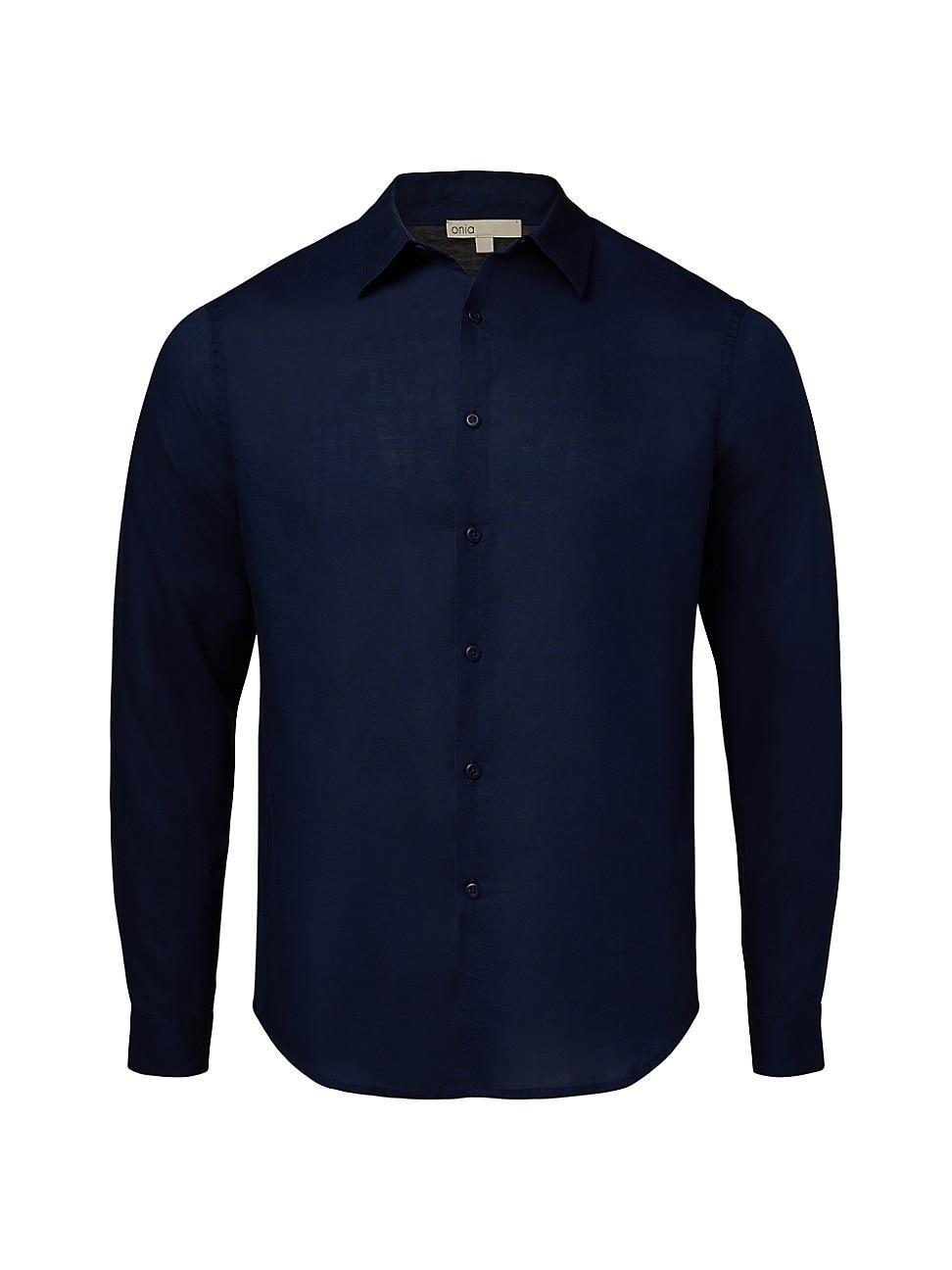 Mens Air Linen Long-Sleeve Shirt Product Image