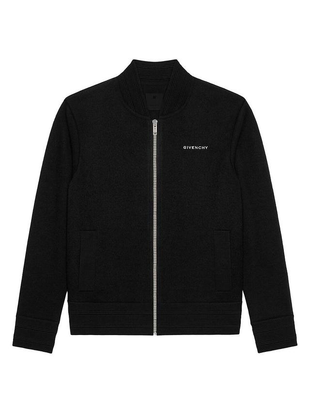 Mens Bomber Jacket In Wool Product Image