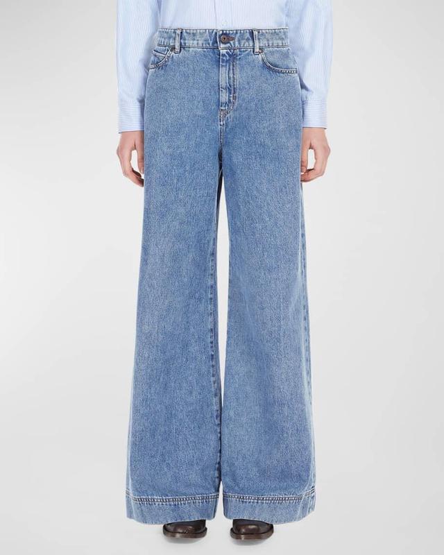 Vega Wide-Leg Denim Jeans Product Image