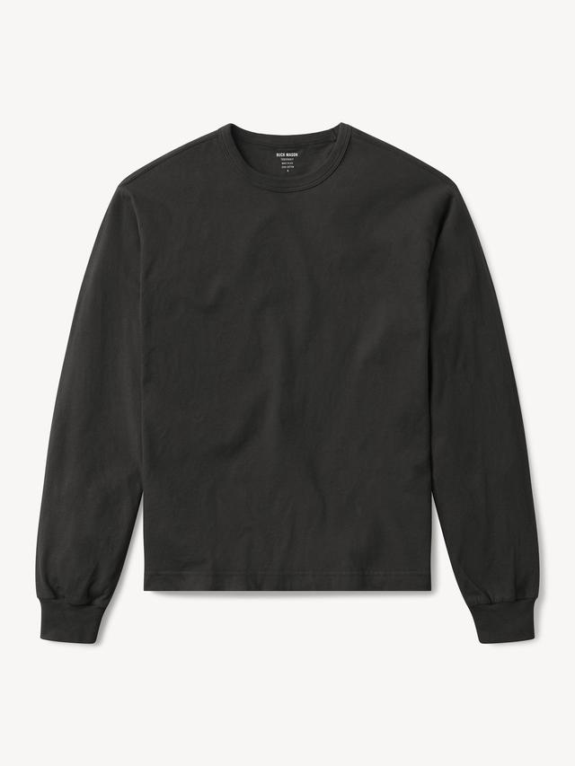 Vintage Black Toughknit L/S 90s Boxy Tee Product Image