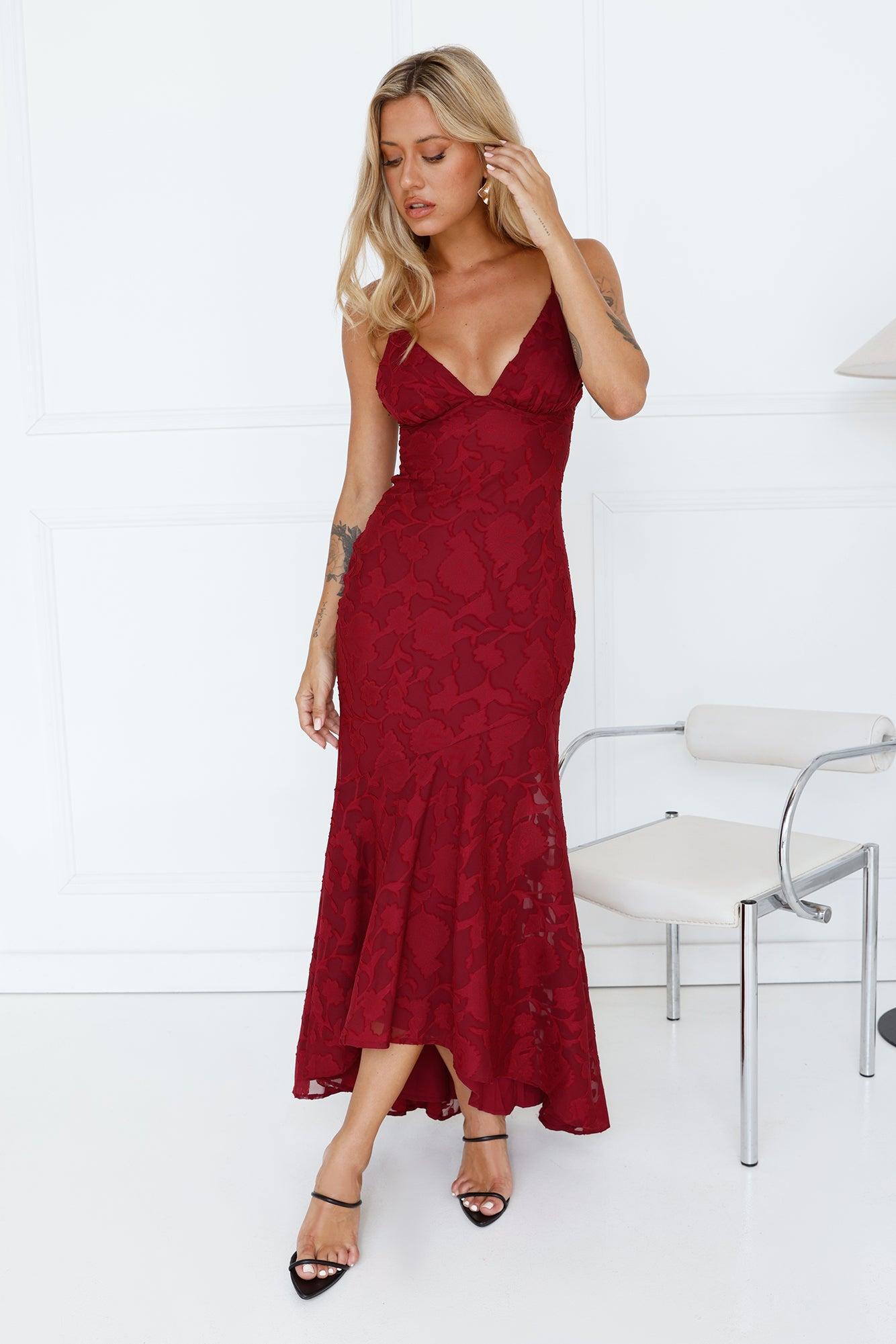 Events Countryside Maxi Dress Wine Product Image