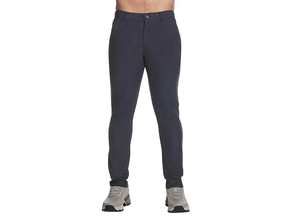 SKECHERS The Go Walk Premium Five-Pocket Pants Charcoal) Men's Casual Pants Product Image