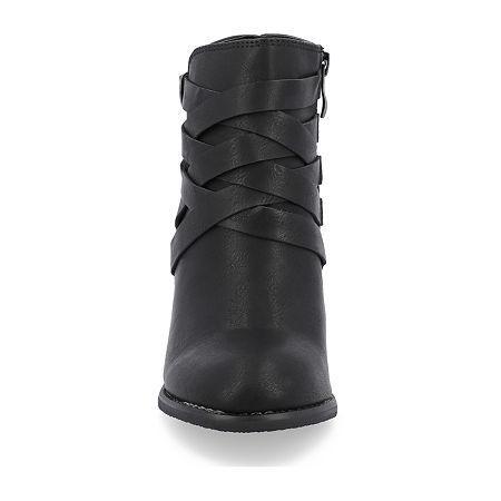 Journee Collection Wide Width Strap Wide Bootie | Womens | | | Boots | Bootie Product Image