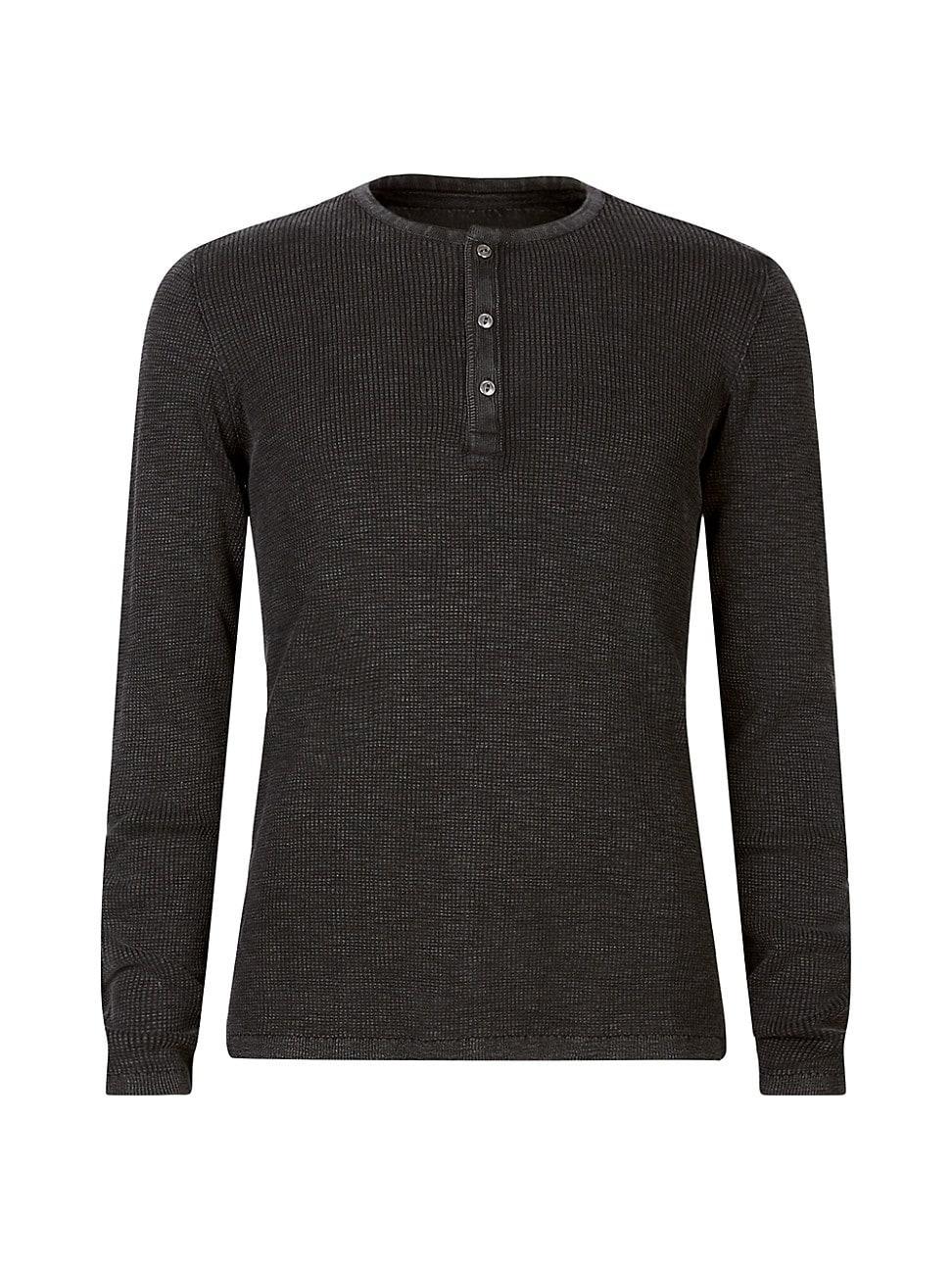 John Varvatos Memphis Waffle Long Sleeve Henley Product Image