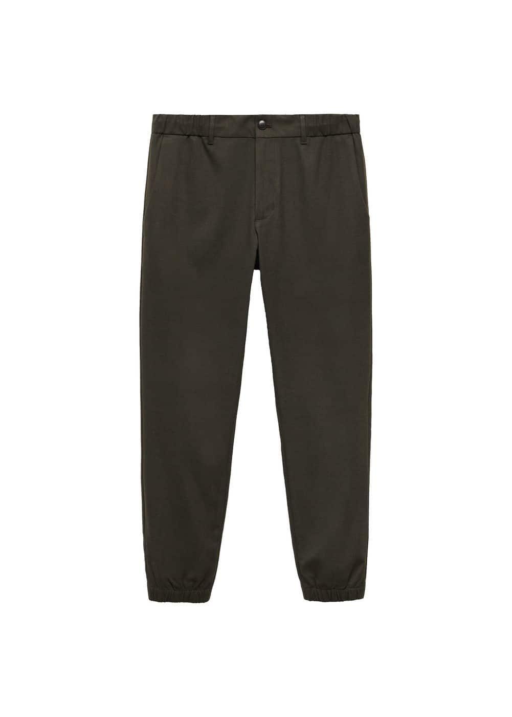 MANGO MAN - Slim-fit jogger pants with drawstring khakiMen Product Image