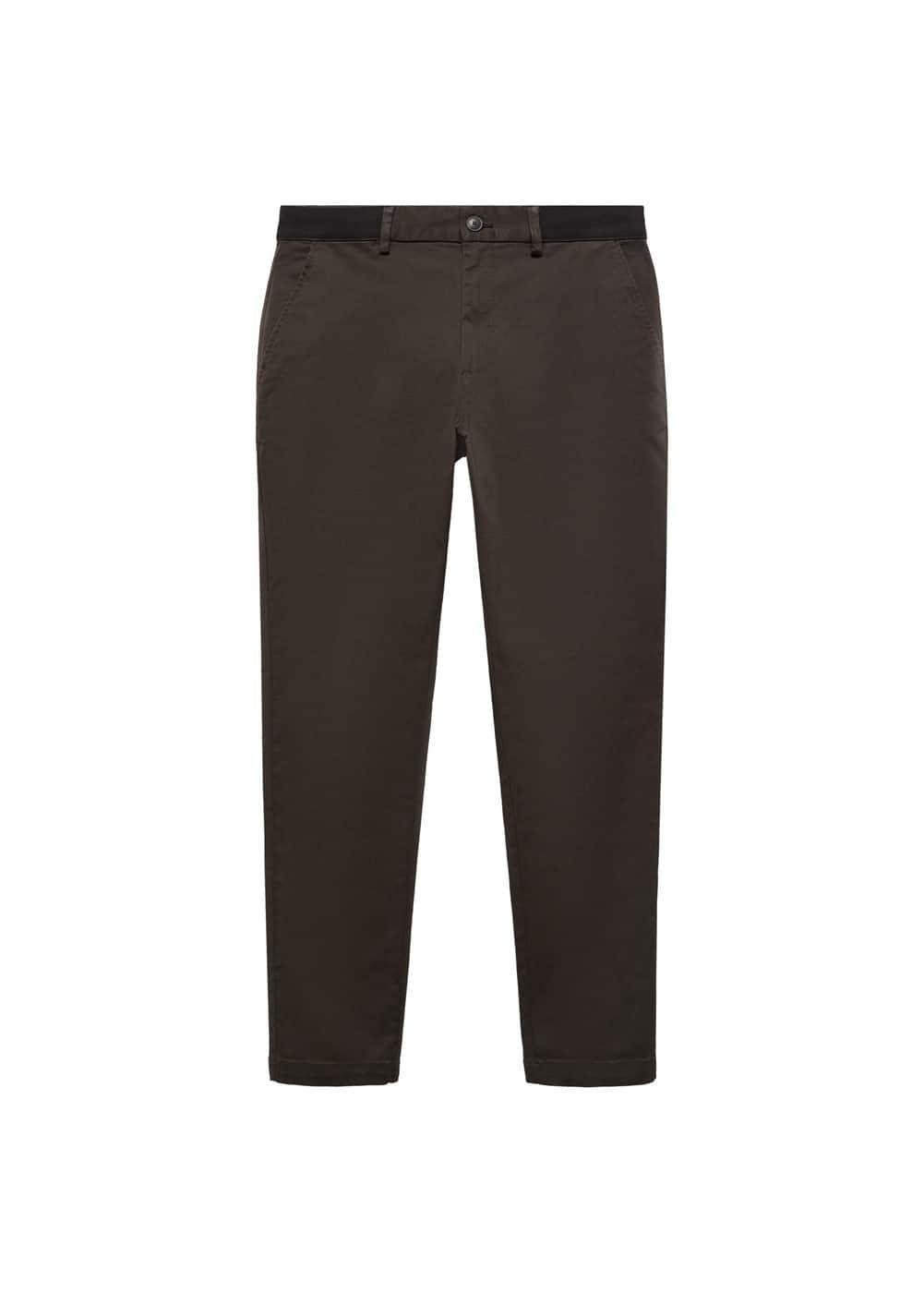 MANGO MAN - Slim fit serge chino trousers blackMen Product Image