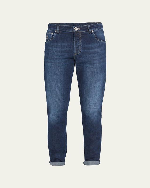 Mens 5-Pocket Denim Jeans Product Image