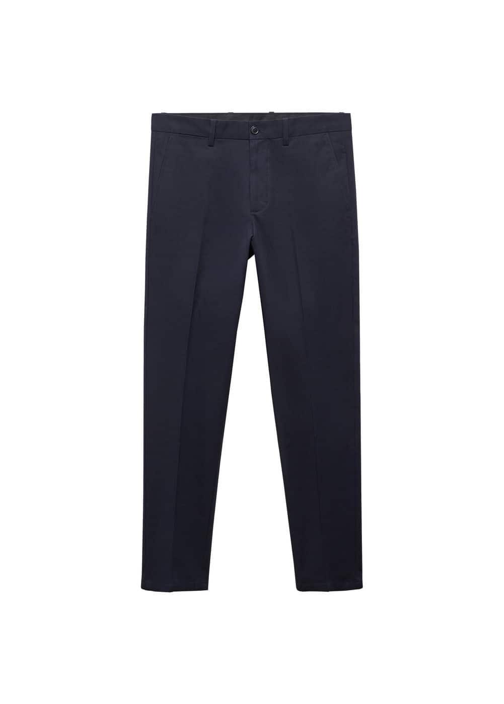 MANGO MAN - Regular-fit cotton pants dark navyMen Product Image