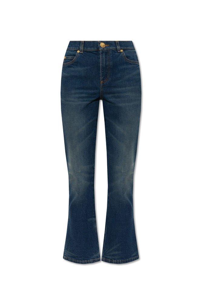 BALMAIN Cropped Flared Jeans In New Product Image