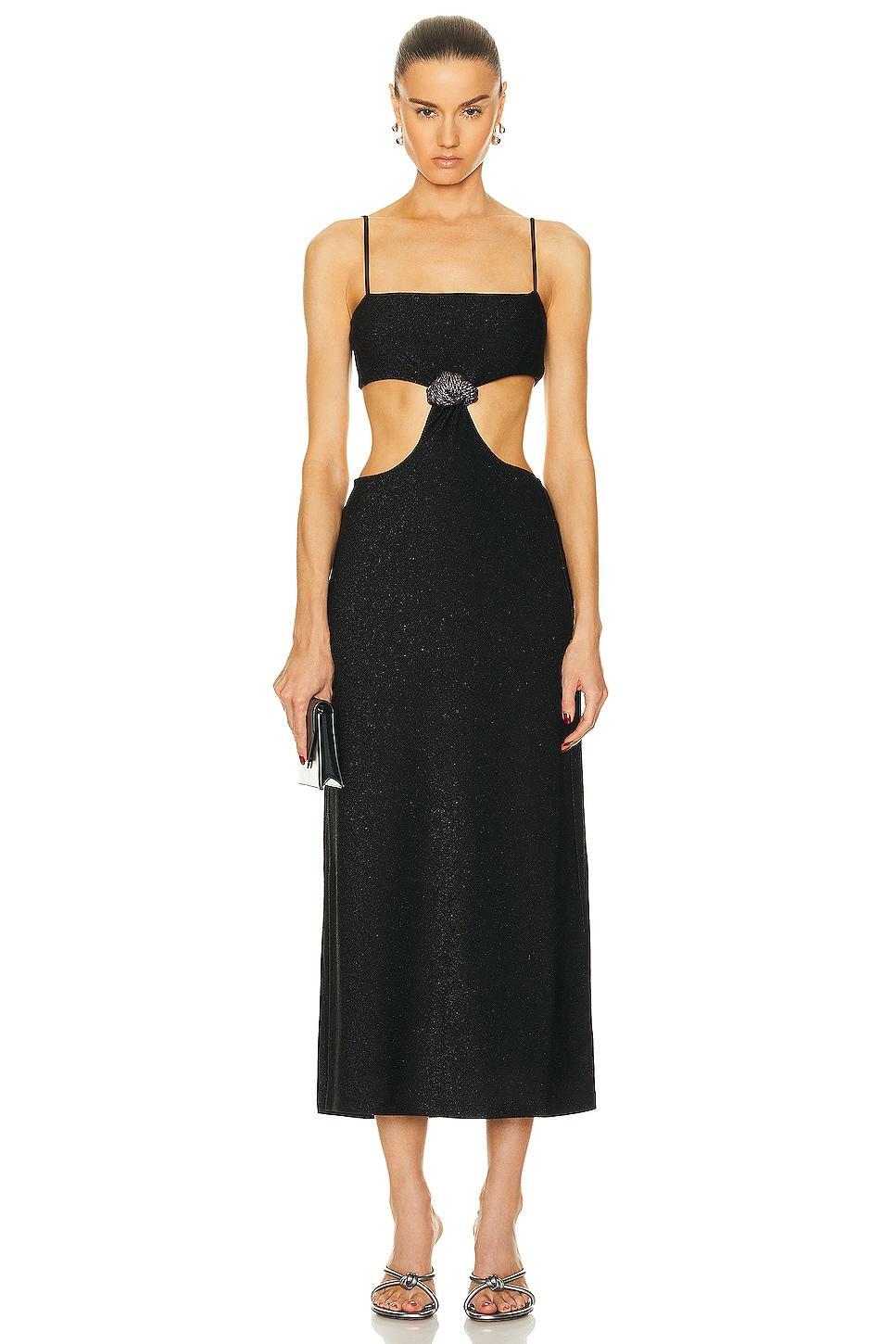 Johanna Ortiz Sueno Costero Midi Dress Black. (also in 6, 8). Product Image