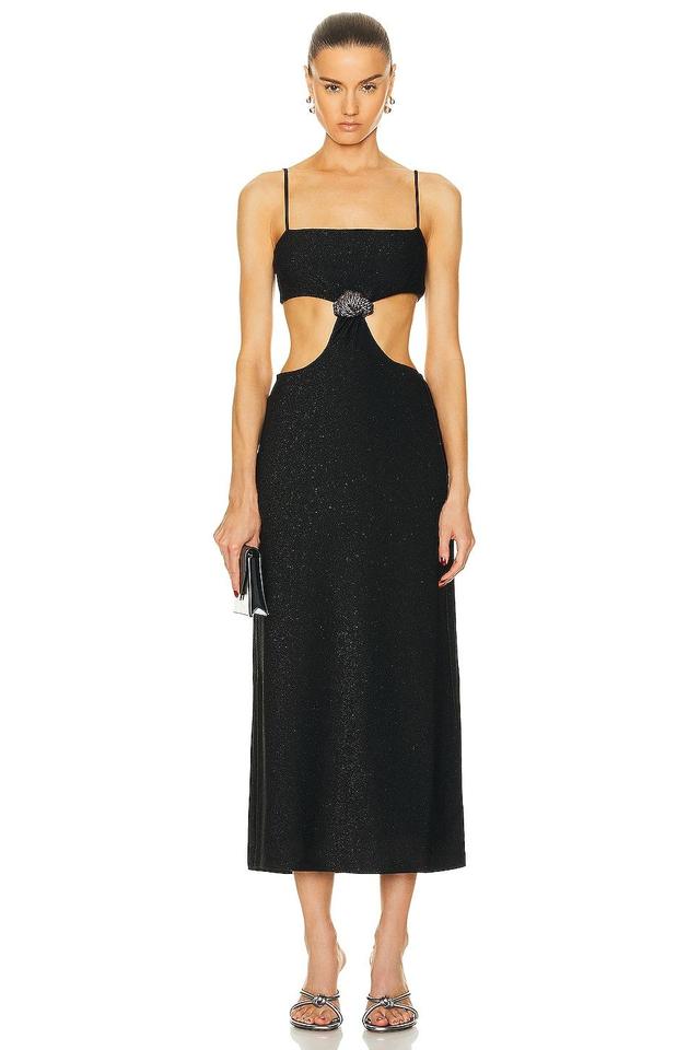 Johanna Ortiz Sueno Costero Midi Dress Black. (also in 6, 8). Product Image