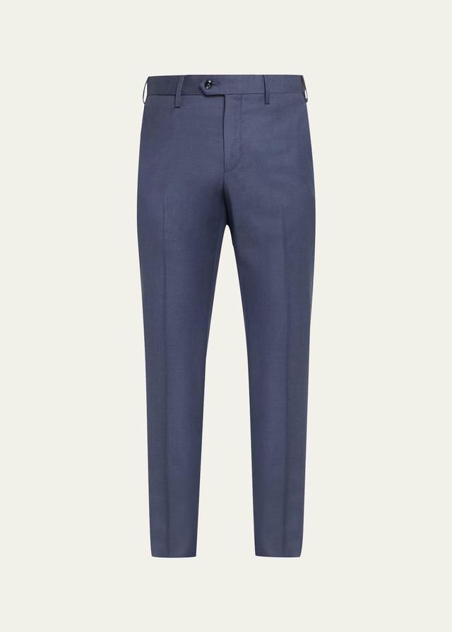 Mens Wool Twill Dress Trousers Product Image