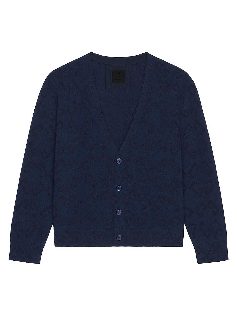 Mens Cardigan in Monogram 72 Jacquard Product Image