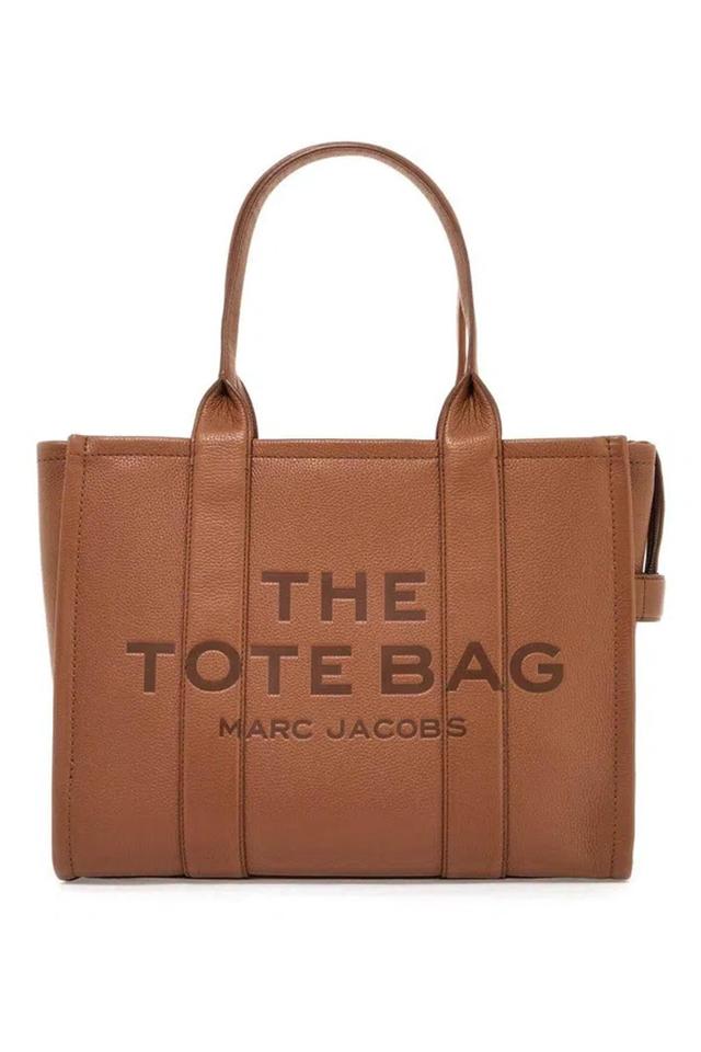 The Leather Large Tote Bag In Brown Product Image