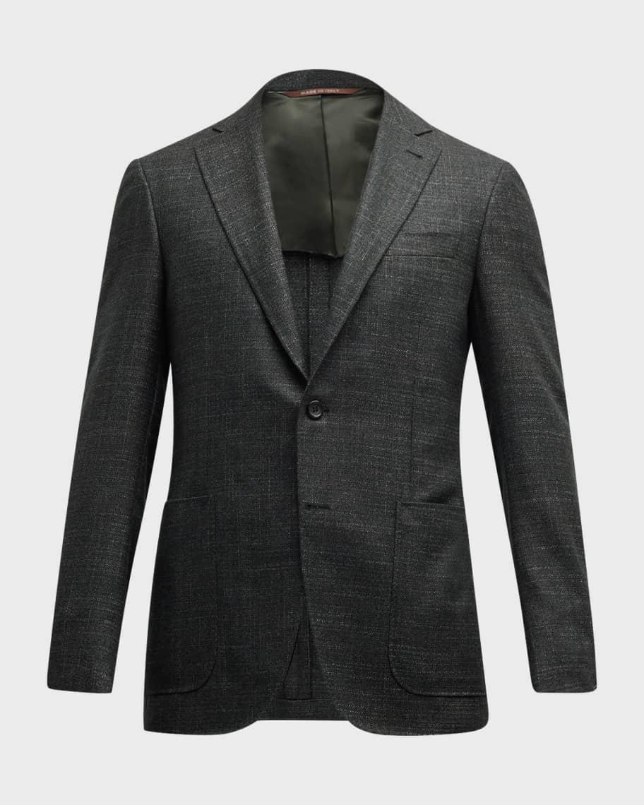 Men's Wool-Blend Textured Blazer Product Image