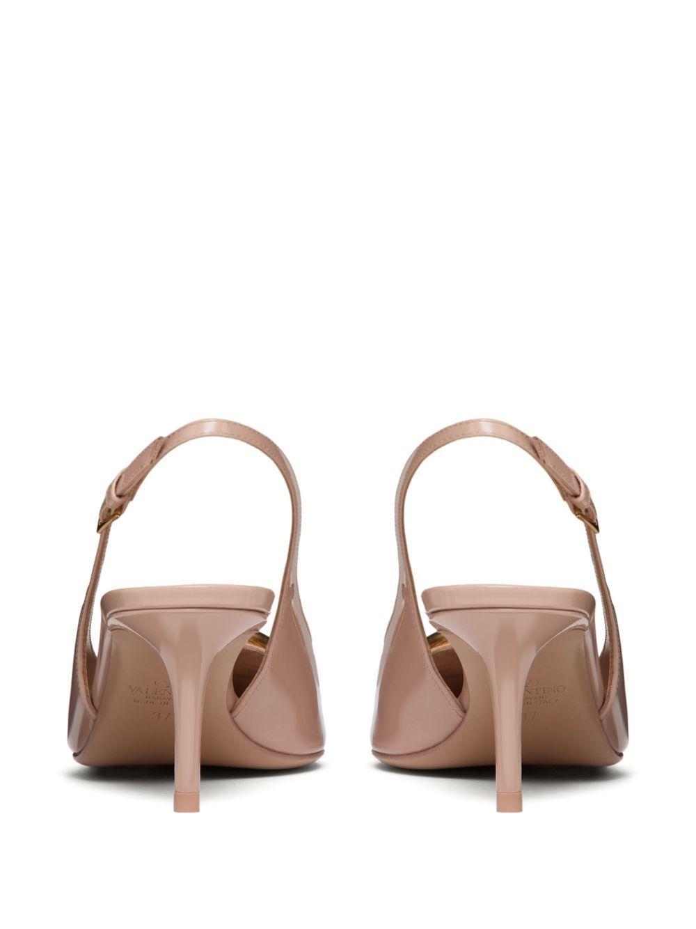 VLogo 60mm slingback leather pumps Product Image