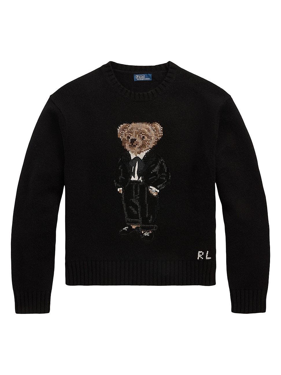 Womens Polo Bear Wool-Blend Sweater Product Image