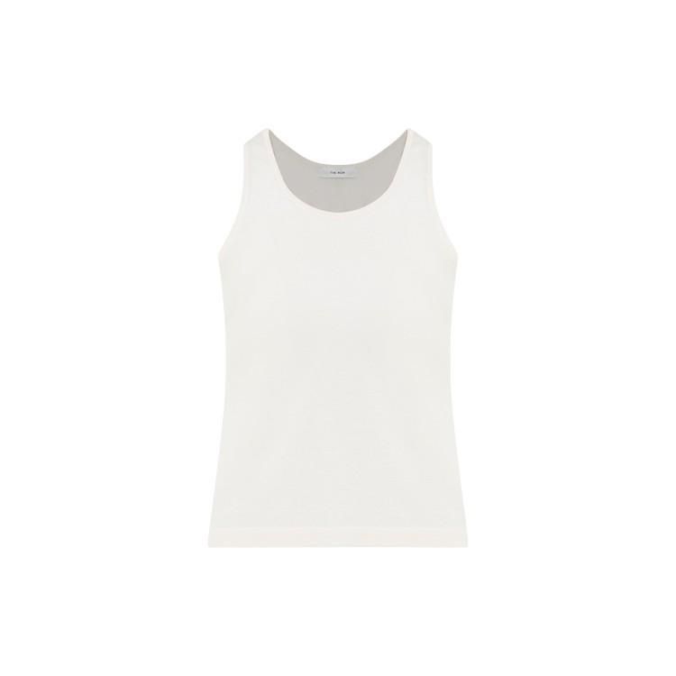 THE ROW Ivory Cotton Formosa Tank Top In White Product Image