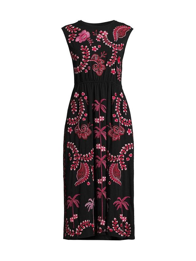 Womens Cassia Tie-Back Midi-Dress Product Image