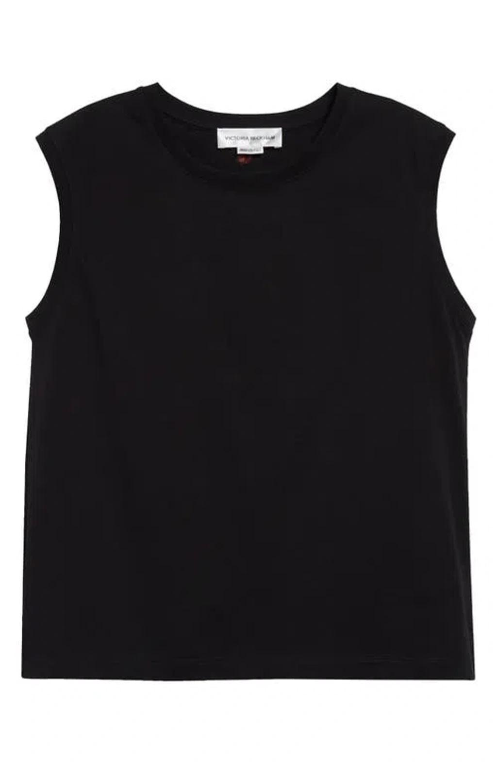 Sleeveless Organic Cotton Top In Black product image