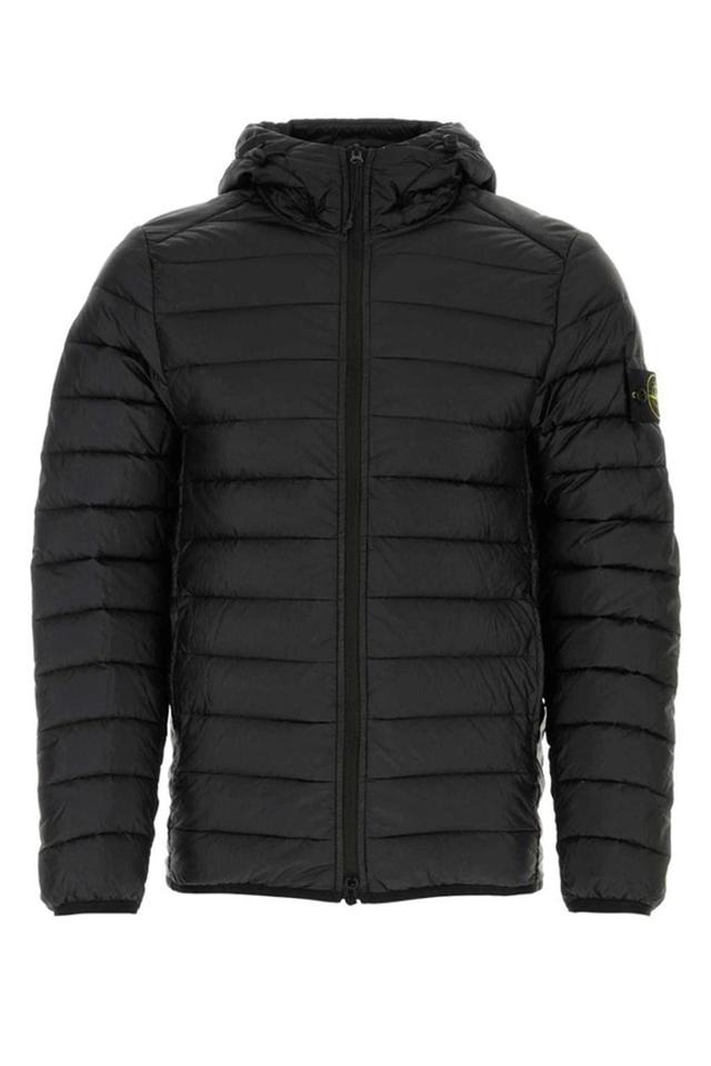 Lightweight Hooded Down Jacket In Black Product Image