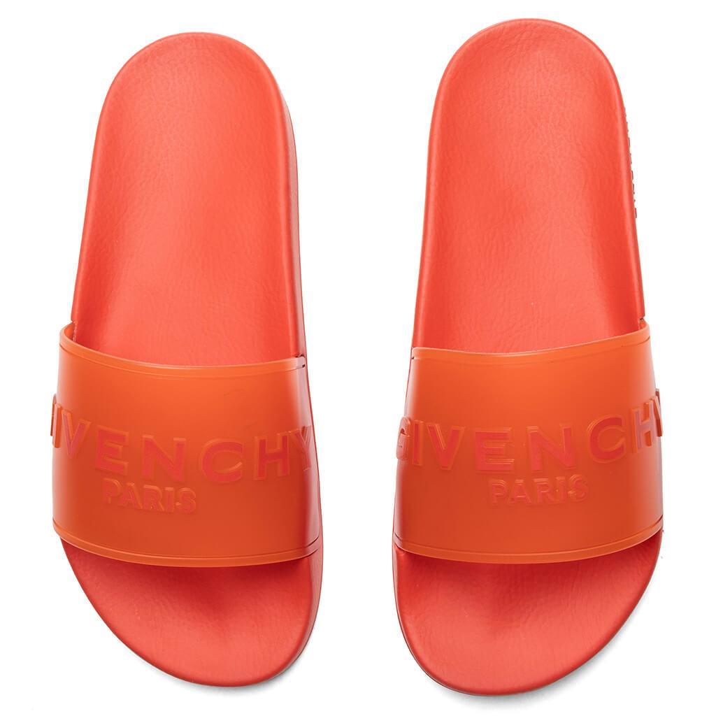 Slide Flat Sandals - Dark Orange Male Product Image