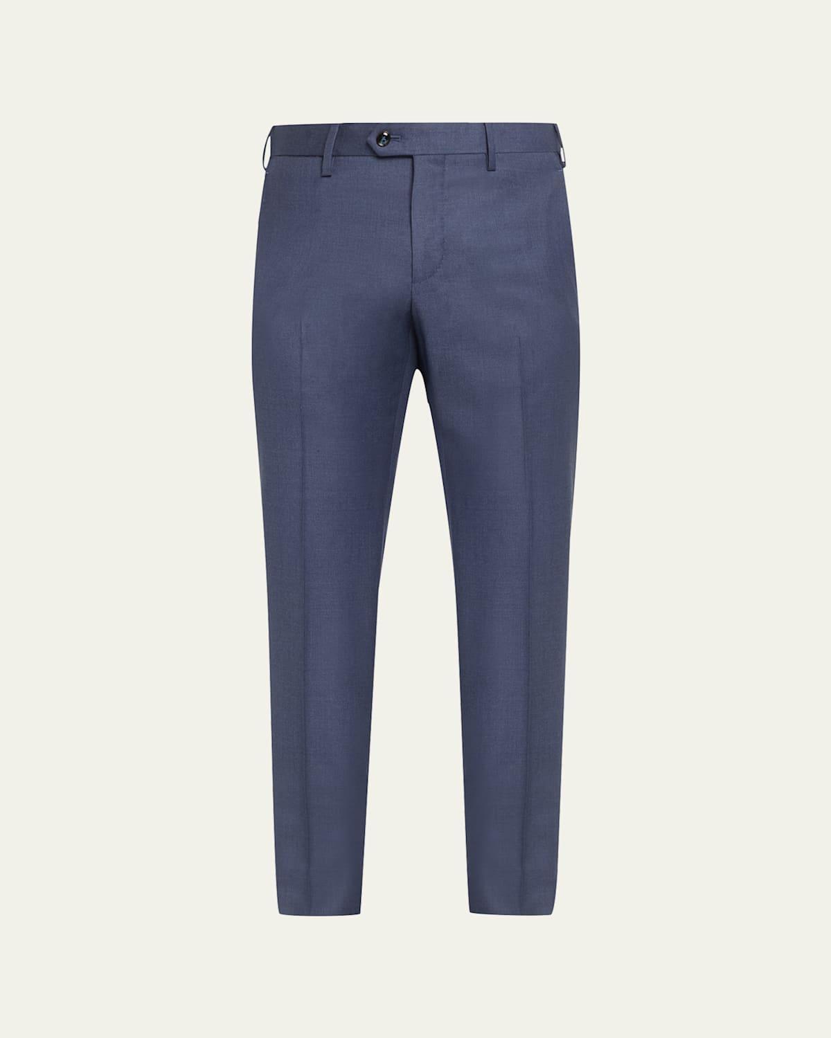 Mens Wool Twill Dress Trousers product image