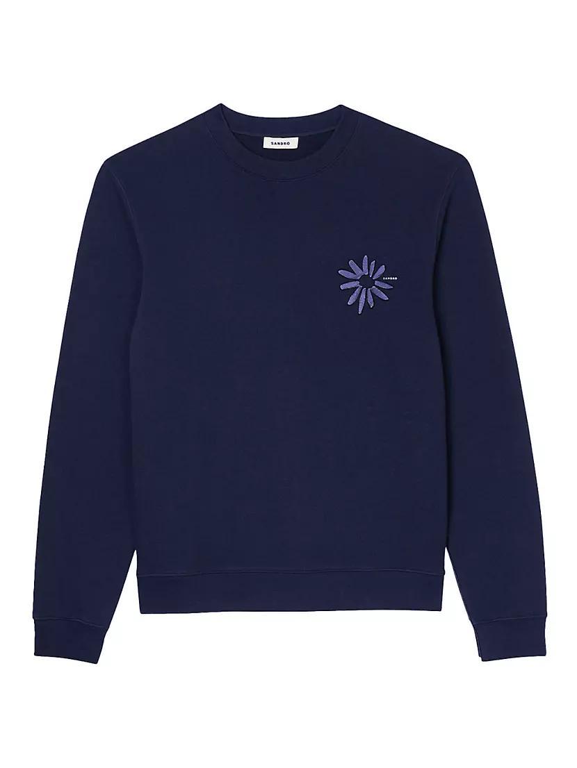 Mens Cotton Flower Sweatshirt Product Image