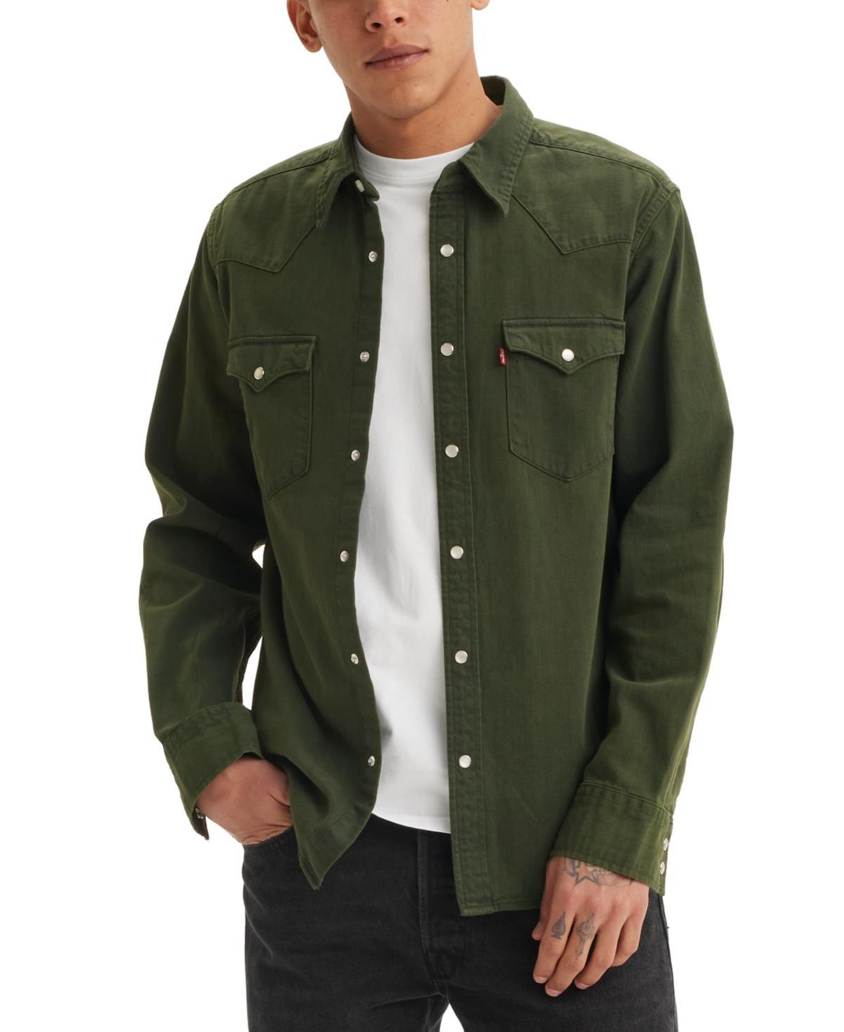 Levi's(r) Mens Classic Western Standard (Angler Otter Overdye) Men's Clothing Product Image