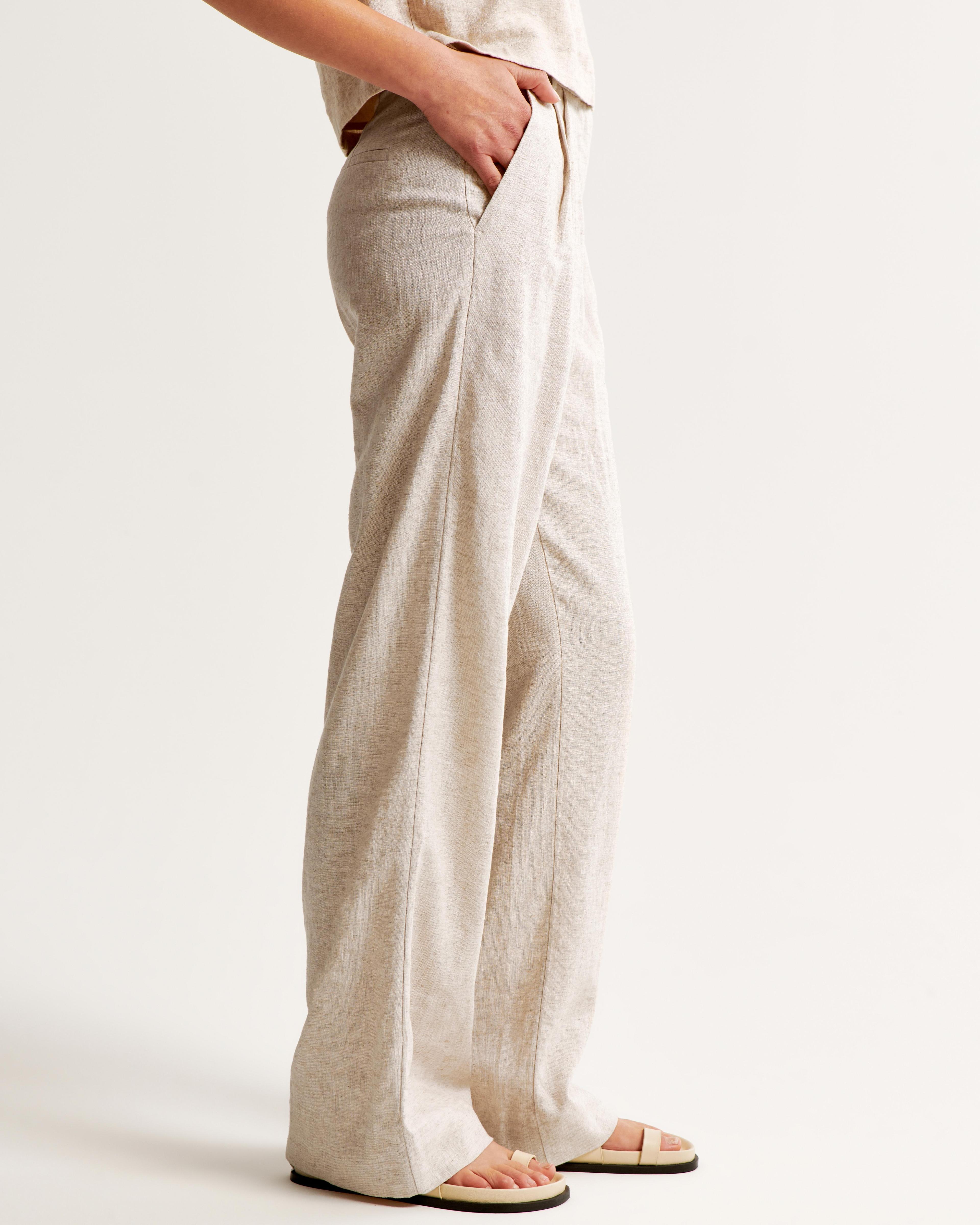 A&F Sloane Tailored Linen-Blend Pant Product Image