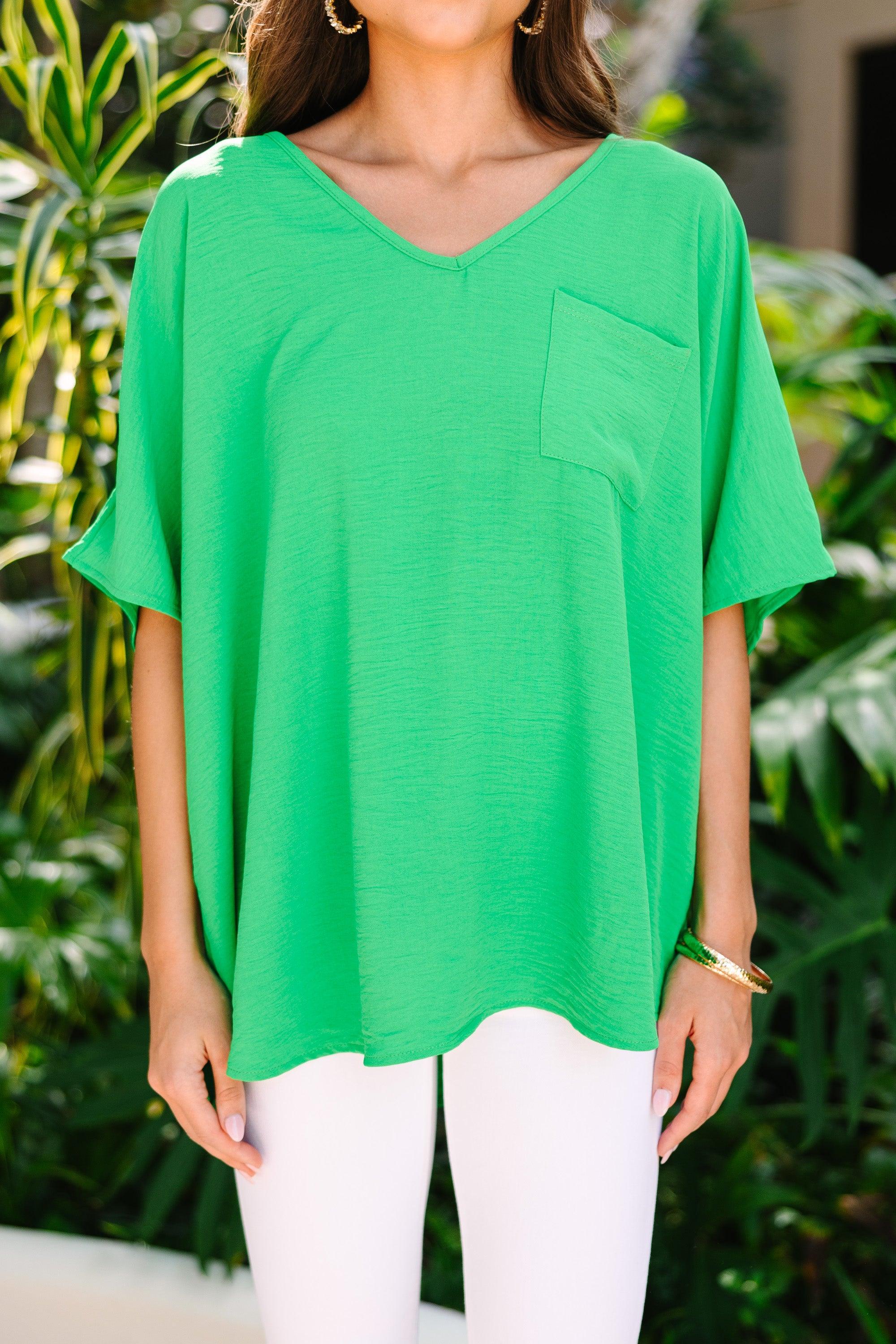 Couldn't Be Better Bright Kelly Green Top Female Product Image