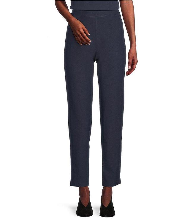 Eileen Fisher Petite Size Washable Stretch Crepe Pull-On Slim Ankle Pants Product Image