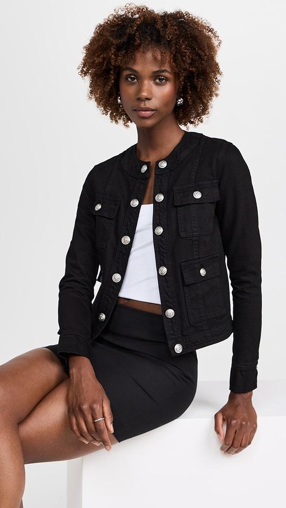 L'AGENCE Yari Collarless Jacket | Shopbop Product Image