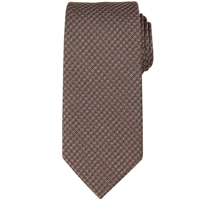 Mens Bespoke Solid Tie, Brown Darien Product Image