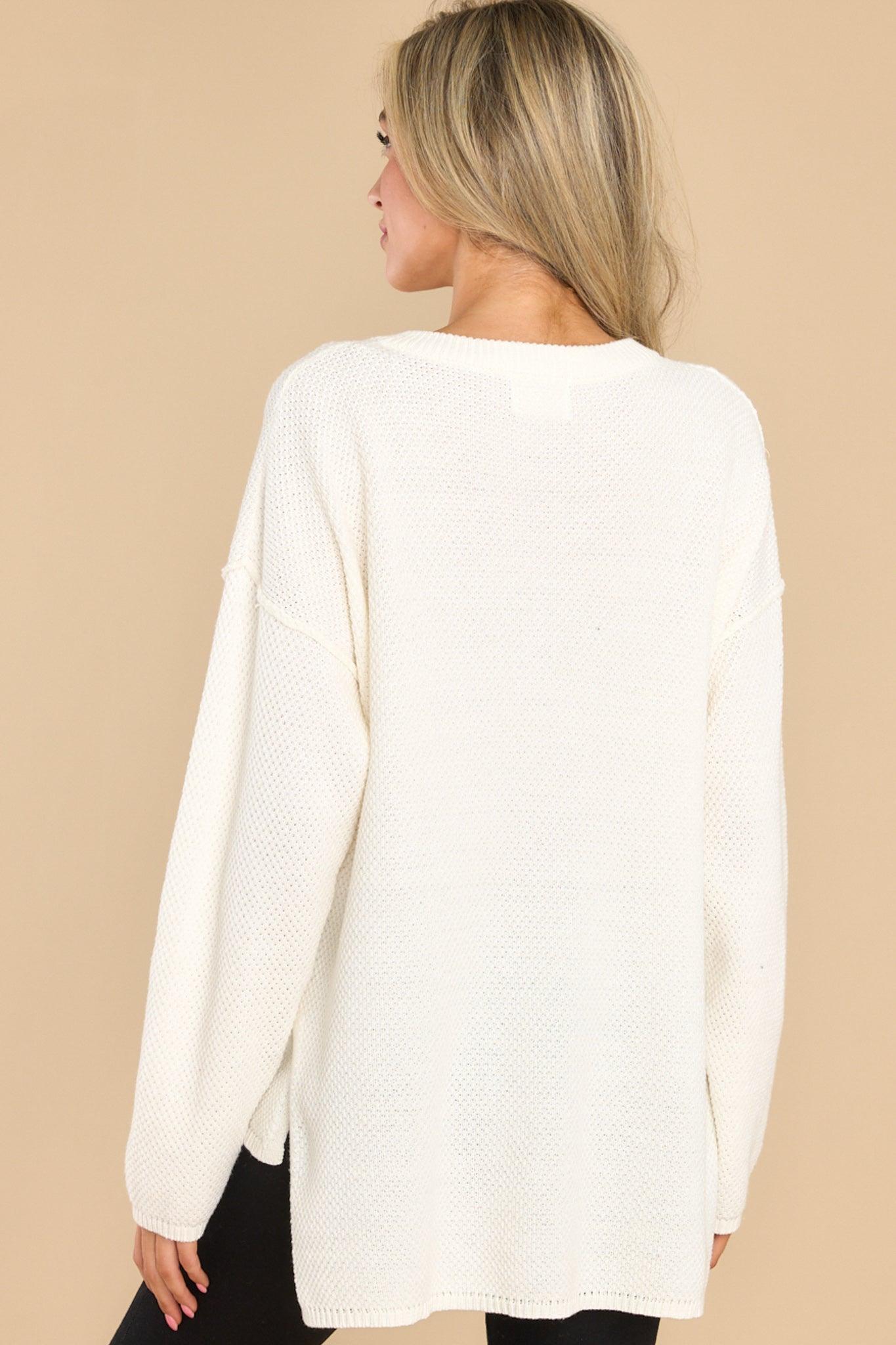 Fireside Chic Ivory Sweater Product Image