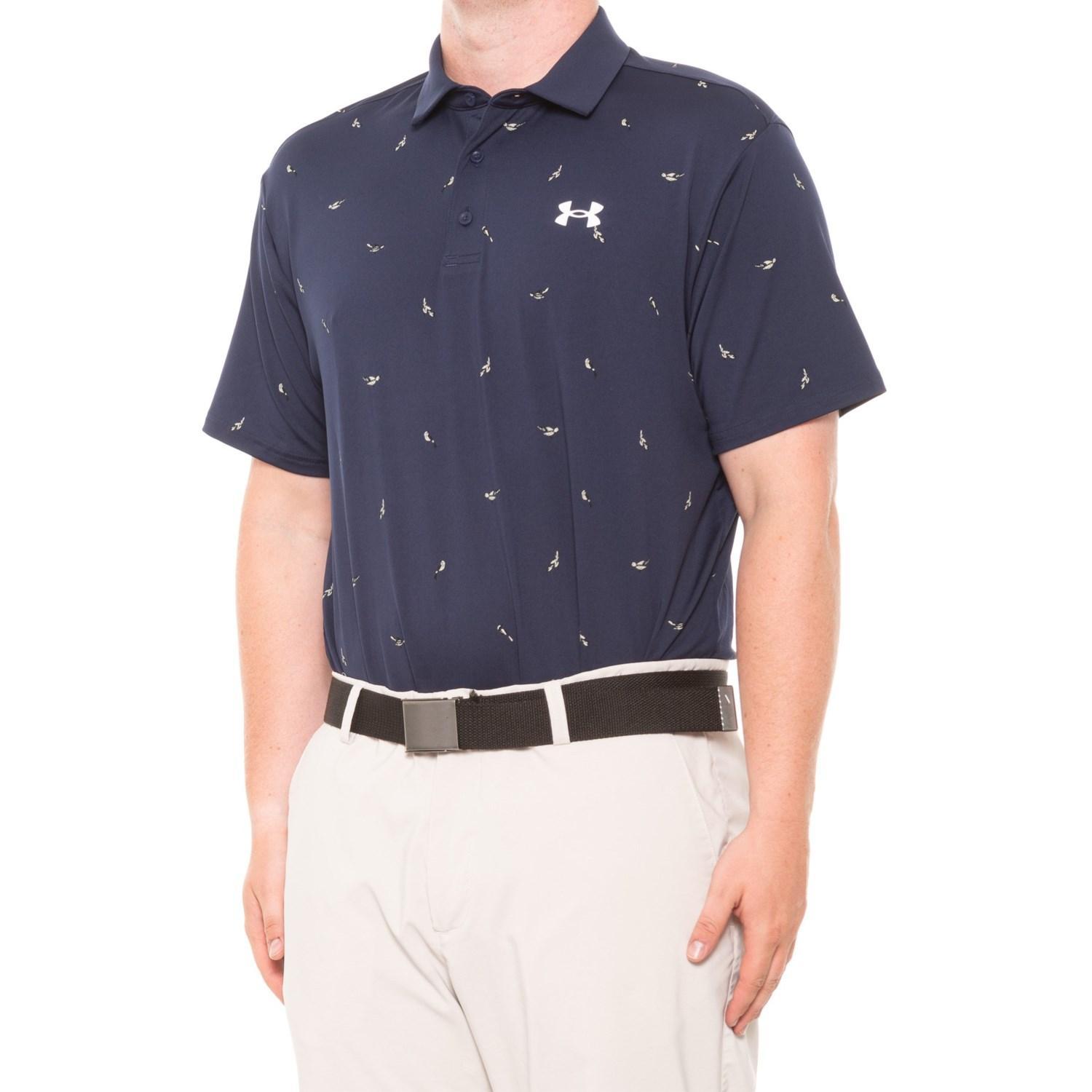 Under Armour Playoff 2.0 Printed Polo Shirt - UPF 40, Short Sleeve Product Image