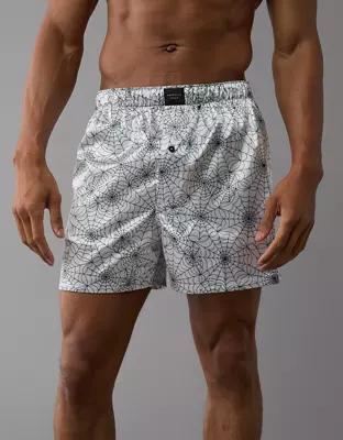 AEO Spider Web Halloween Satin Pocket Boxer Short Product Image