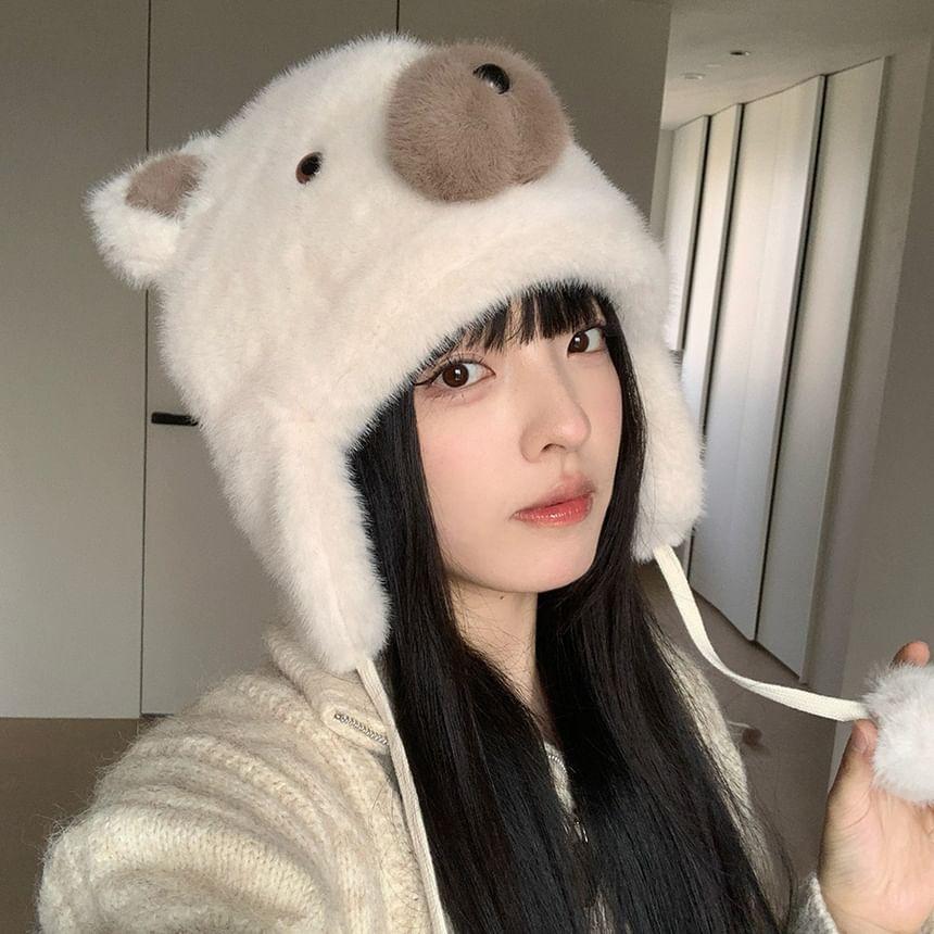 Bear Fluffy Trapper Hat Product Image