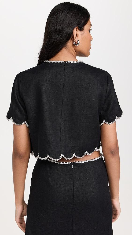 Zimmermann Crush Scalloped Top | Shopbop Product Image